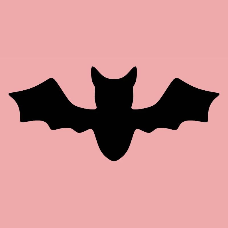 Celestial Bat Lunar Pattern on Cotton T-Shirt