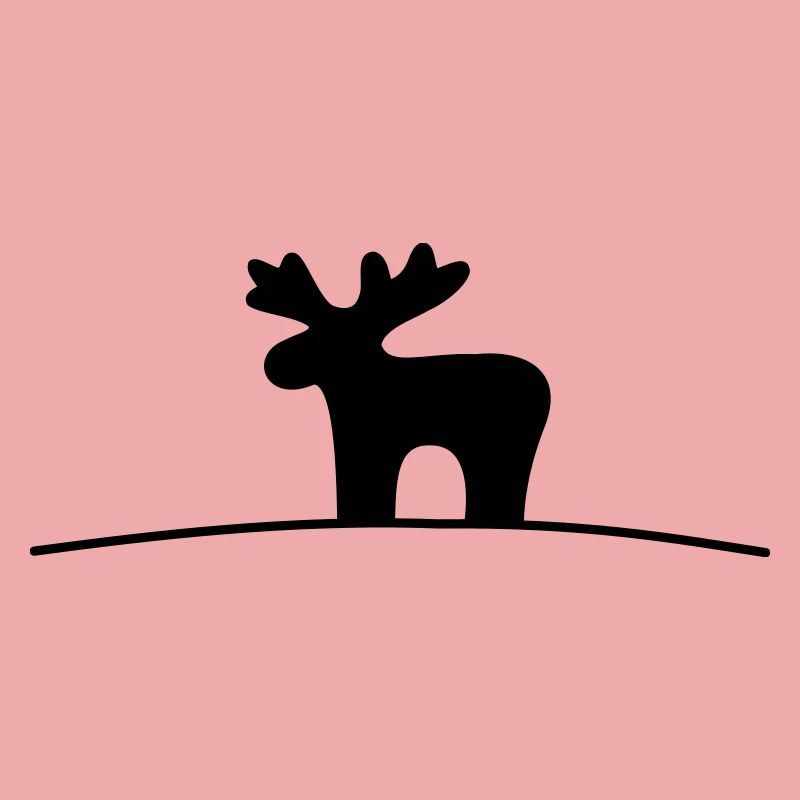 Elch Silhouette Geschenkidee Weihnachten