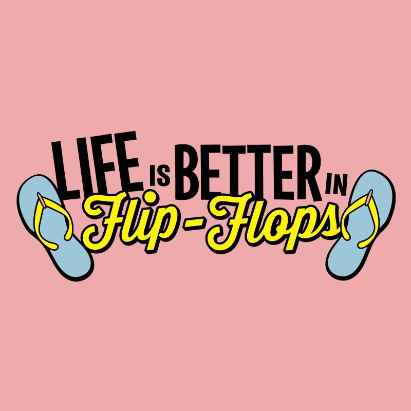 life is better in flop flops - beach summer party