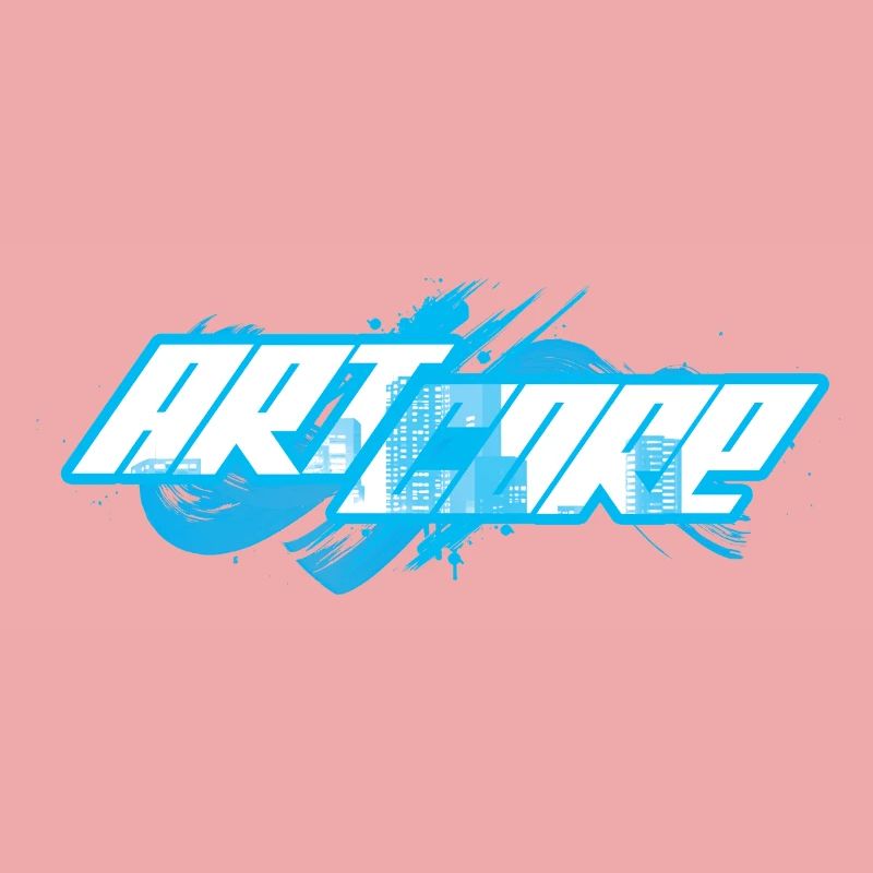 ArtCore graffiti Bleu Splash jeu de mot Hardcore