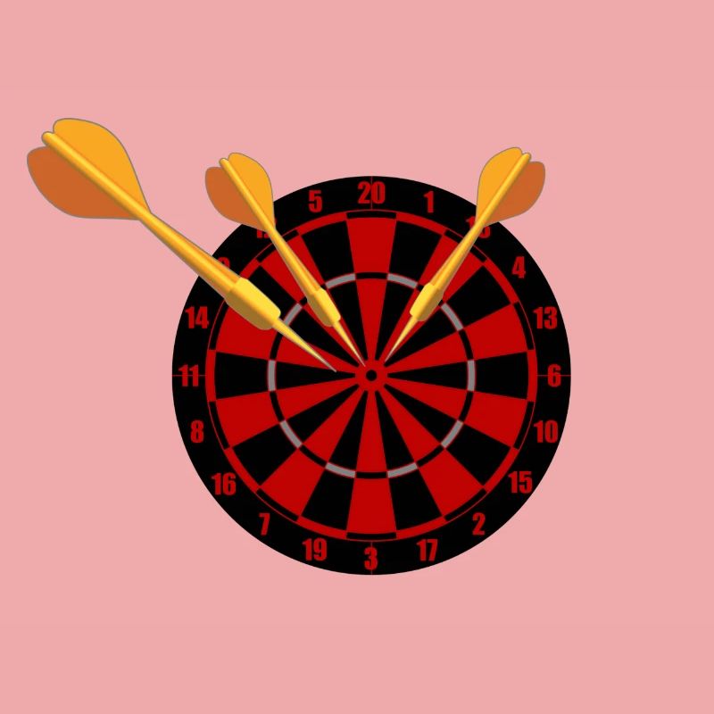 Fléchettes Flèches et jeu de fléchettes