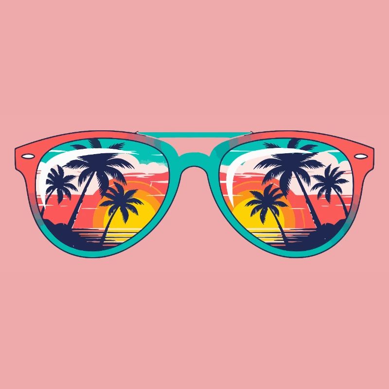 Sunset Palms Sonnenbrille