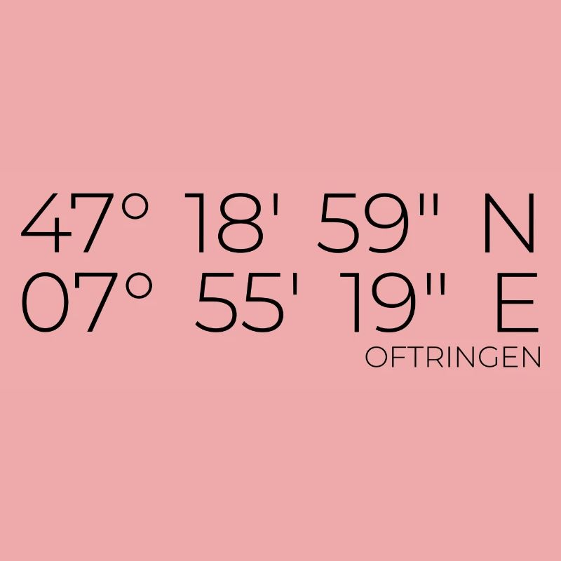 Coordinates Oftringen Switzerland