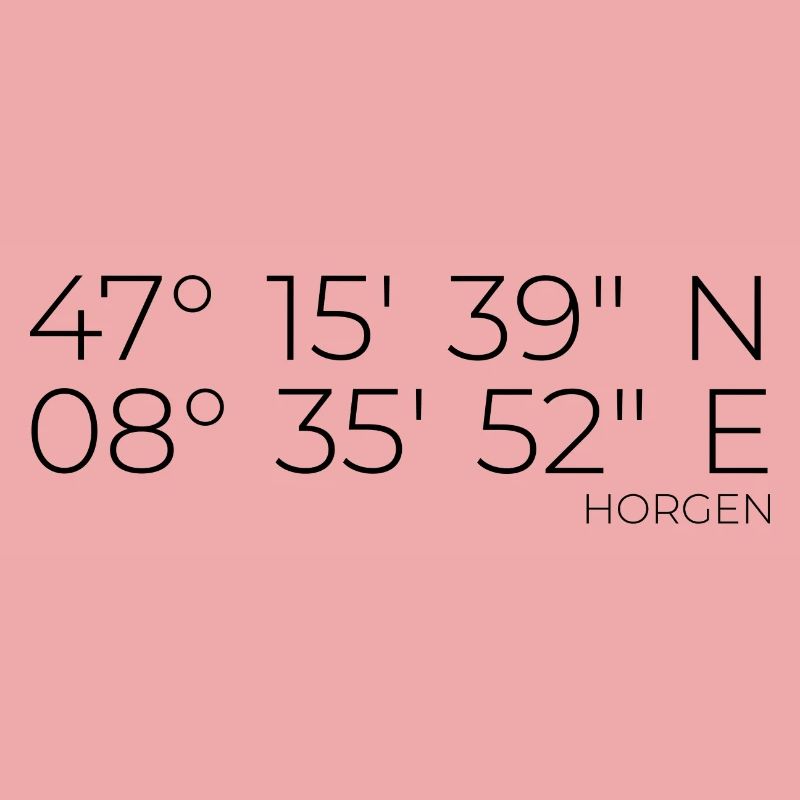 Coordinates Horgen Zurich