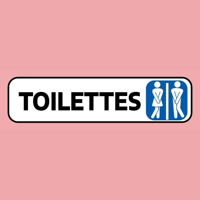 Männliches weibliches WC-Panel