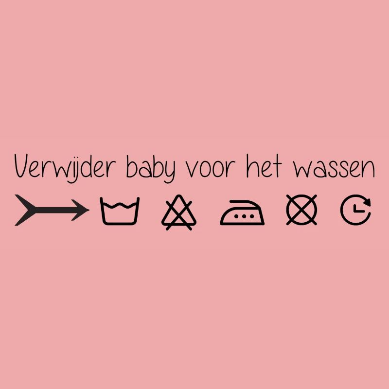 Remove infant before washing