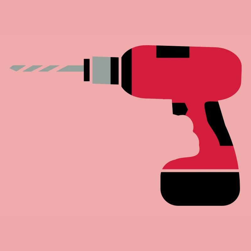A cordless drill