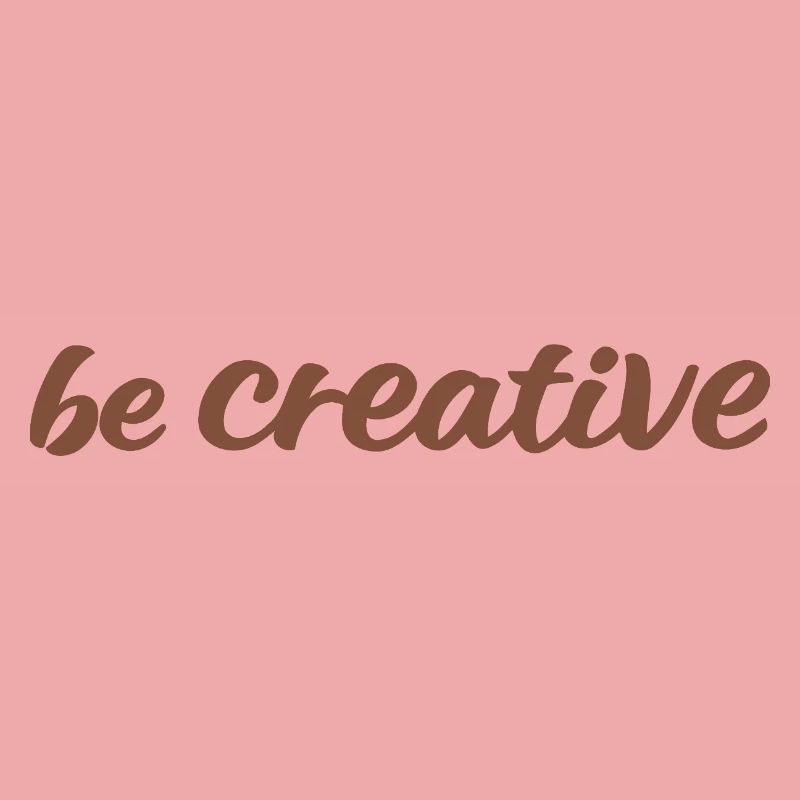 Sei kreativ Script Brown
