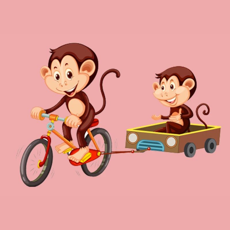 Funny cute monkey