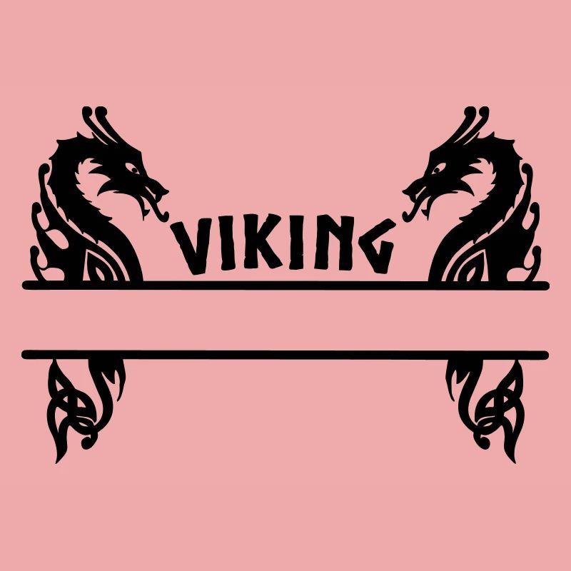 Wikinger zwei Drachen Banner