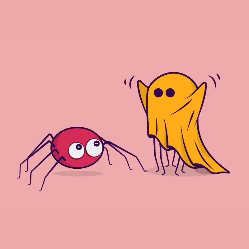 Halloween Spinne Geist Comic Cartoon Comic