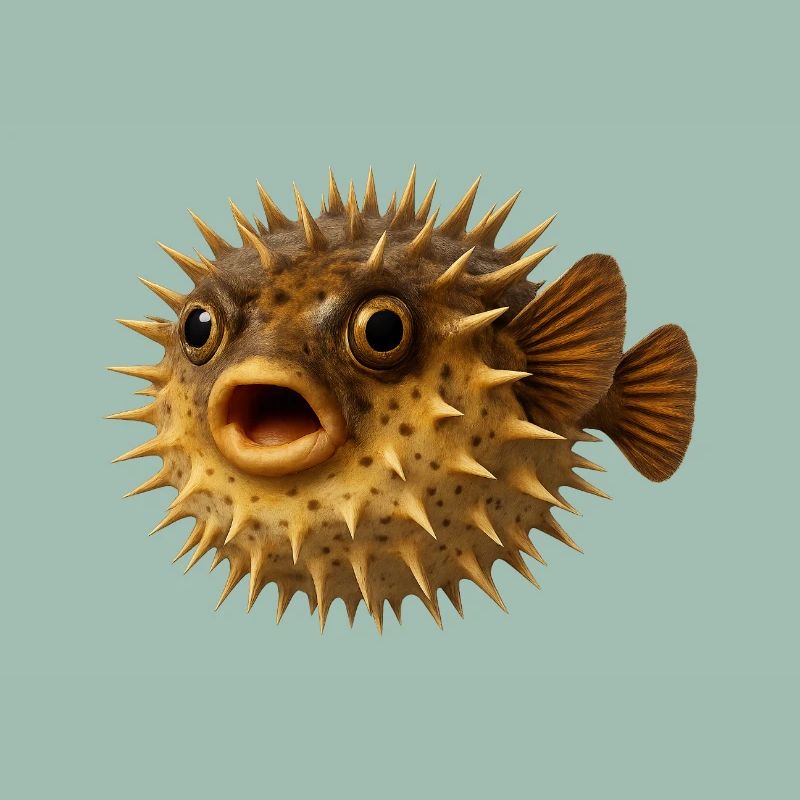 Spiny Fish Underwater Pattern