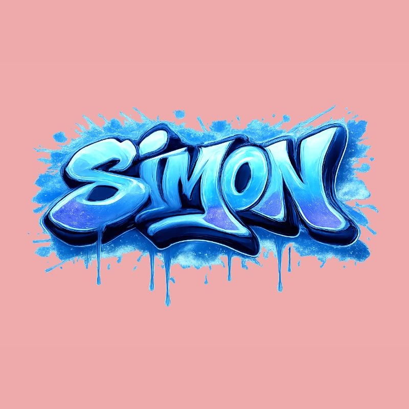 Graffiti SIMON Name Gift Ideal Printable