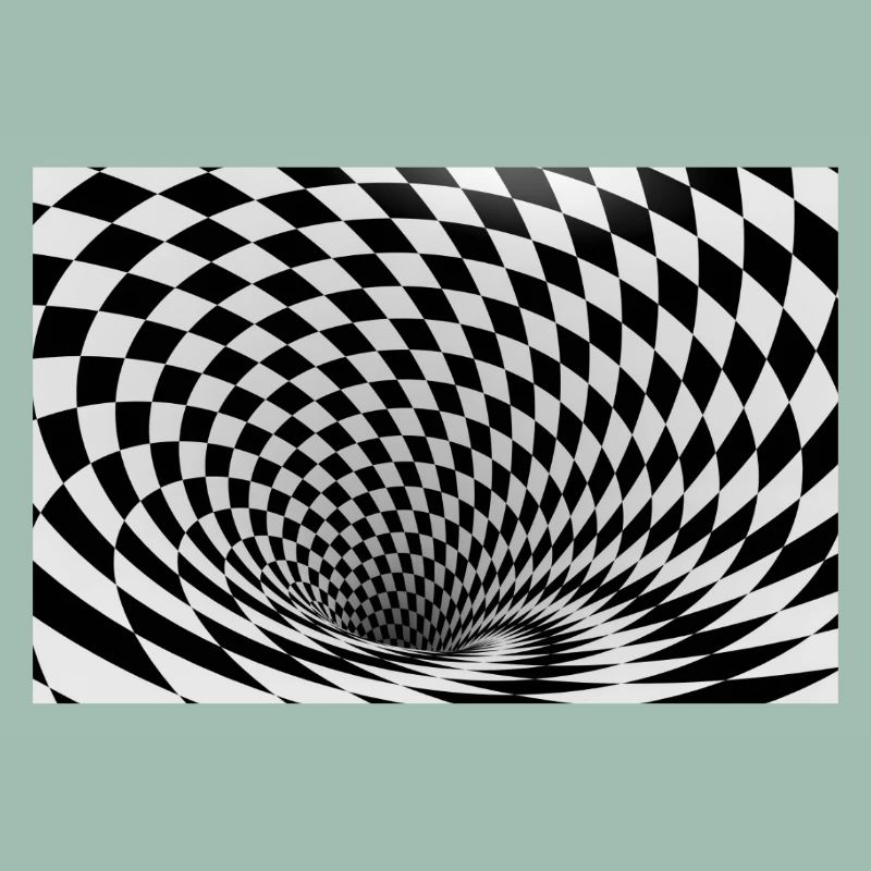 Hypnotic black and white vortex