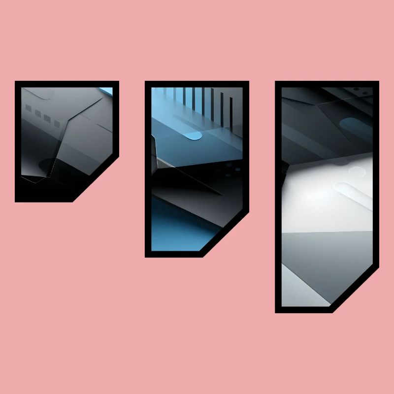 Futuristic Techno Abstract Pattern