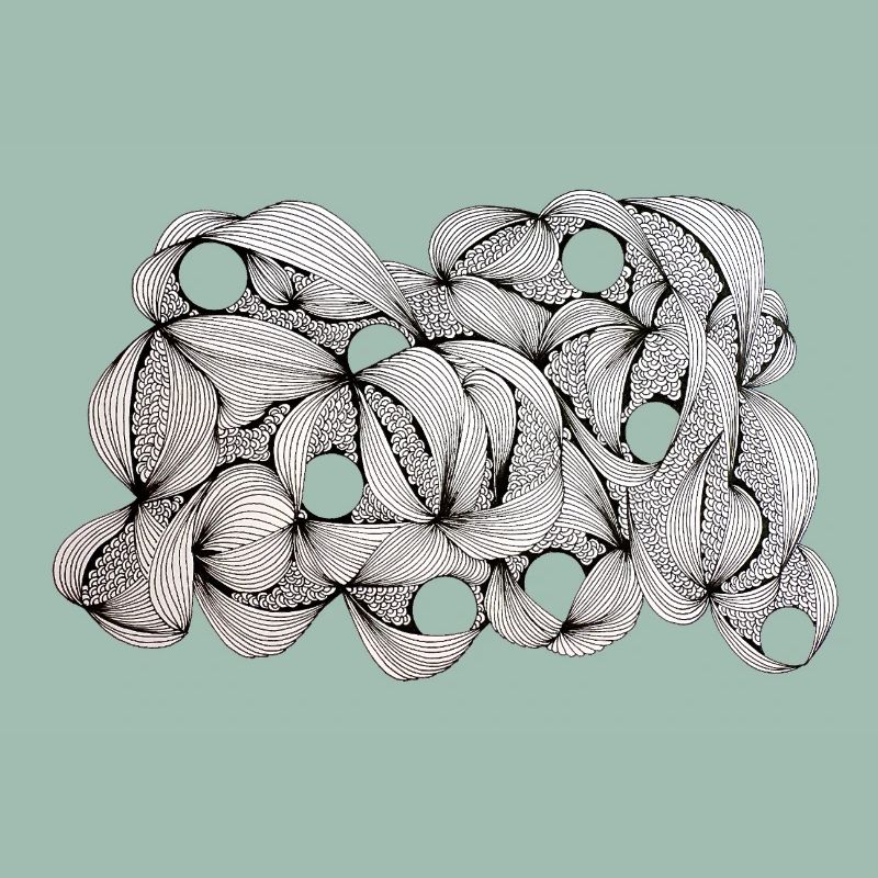 Lined Leaf Weave Pattern