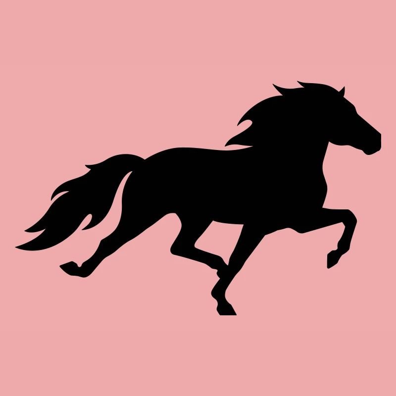 Cheval islandais dans le pass de course