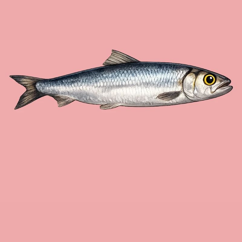Silberner Flussfisch Illustration