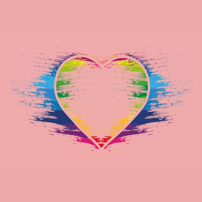 Regenbogen Herz