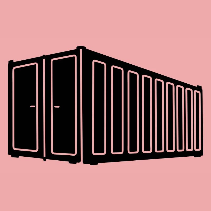 Sea container shadow image logistics logo