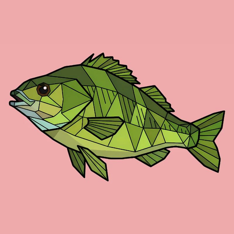Geometric Perch Low Poly