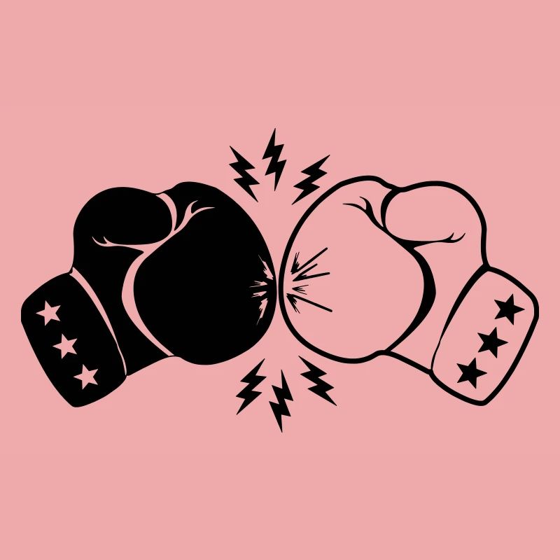 Boxboxhandschuhe Kontakt mit Blitz