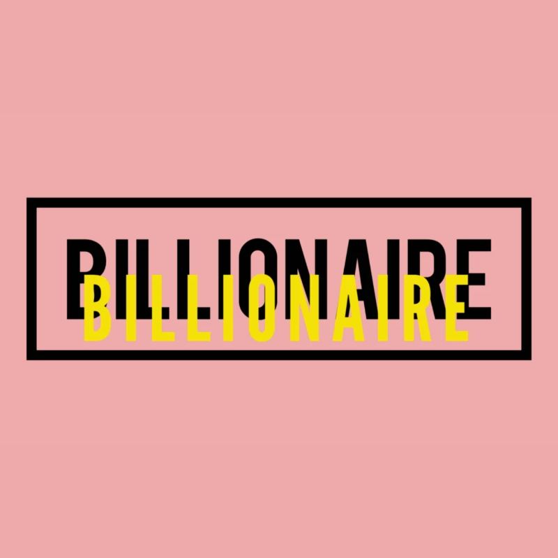 Milliardär Motivation Text Design