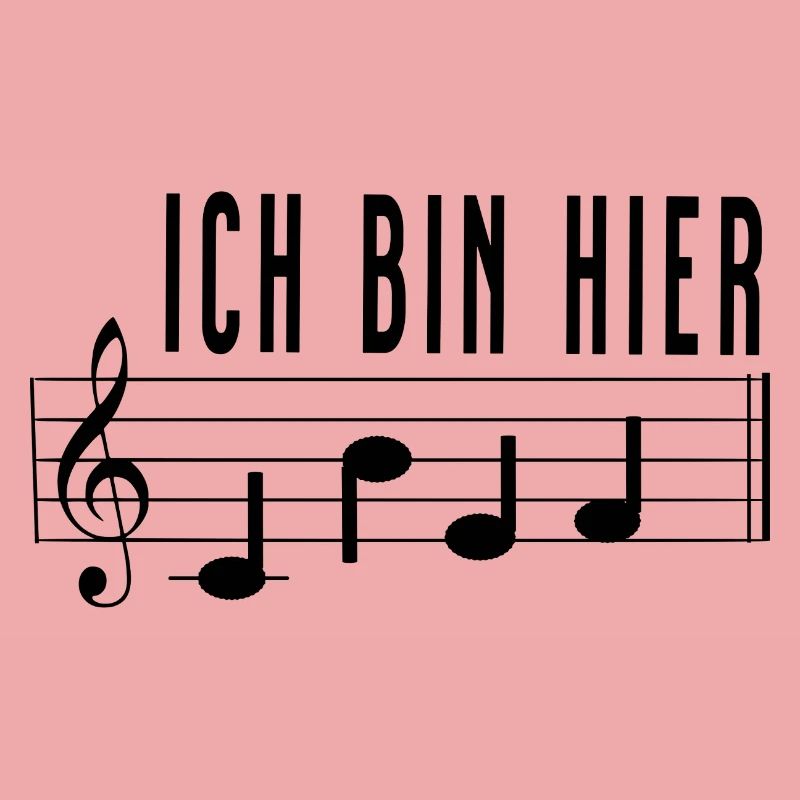 Ich bin hier Chef Notenschrift Chorleiter Dirigent