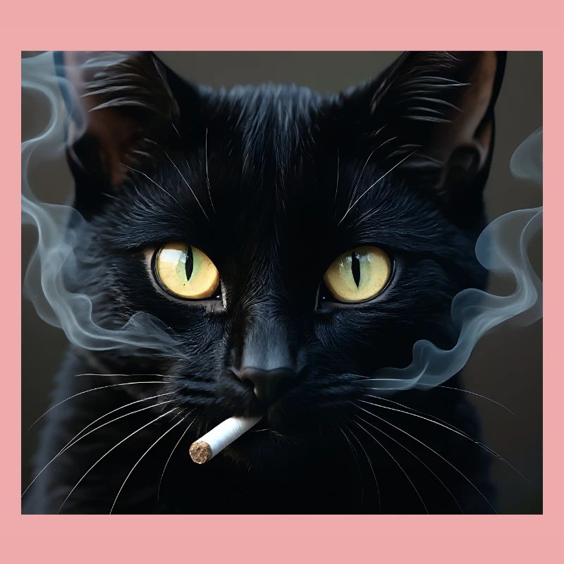 Fumer Chat Génération Z Mème Chat Fumer