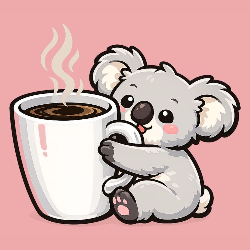 Coffee Mug Koala Cuddle Magic