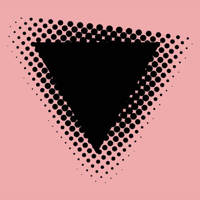 geometric triangle dots design