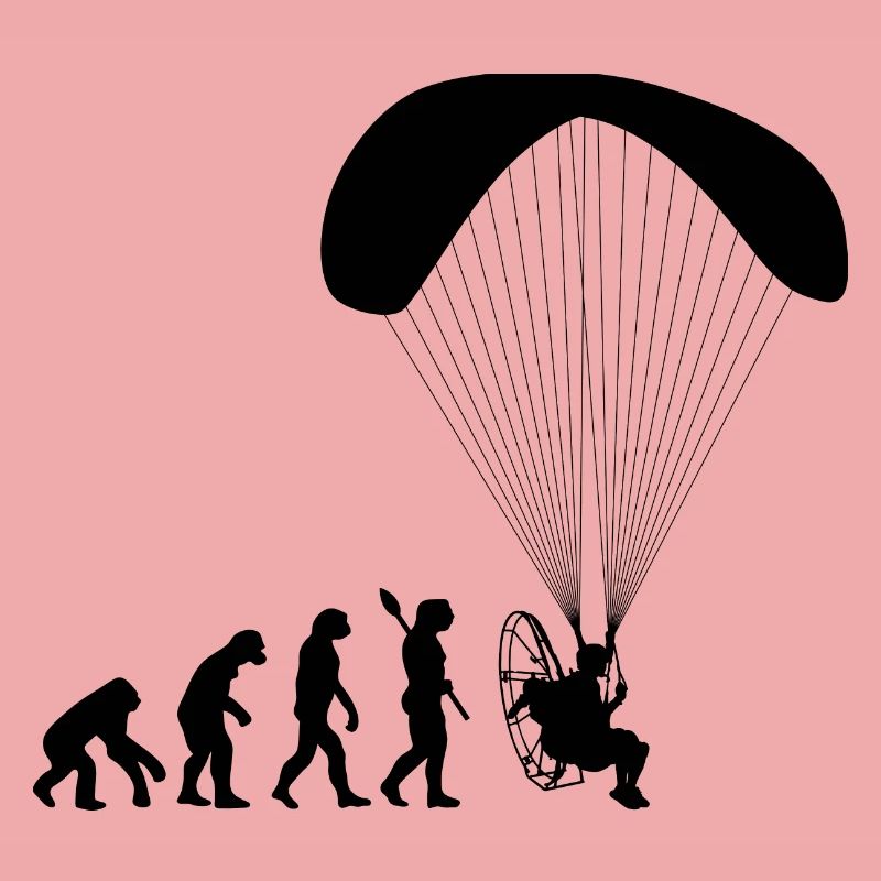 Paramoteur Évolution humaine drôle