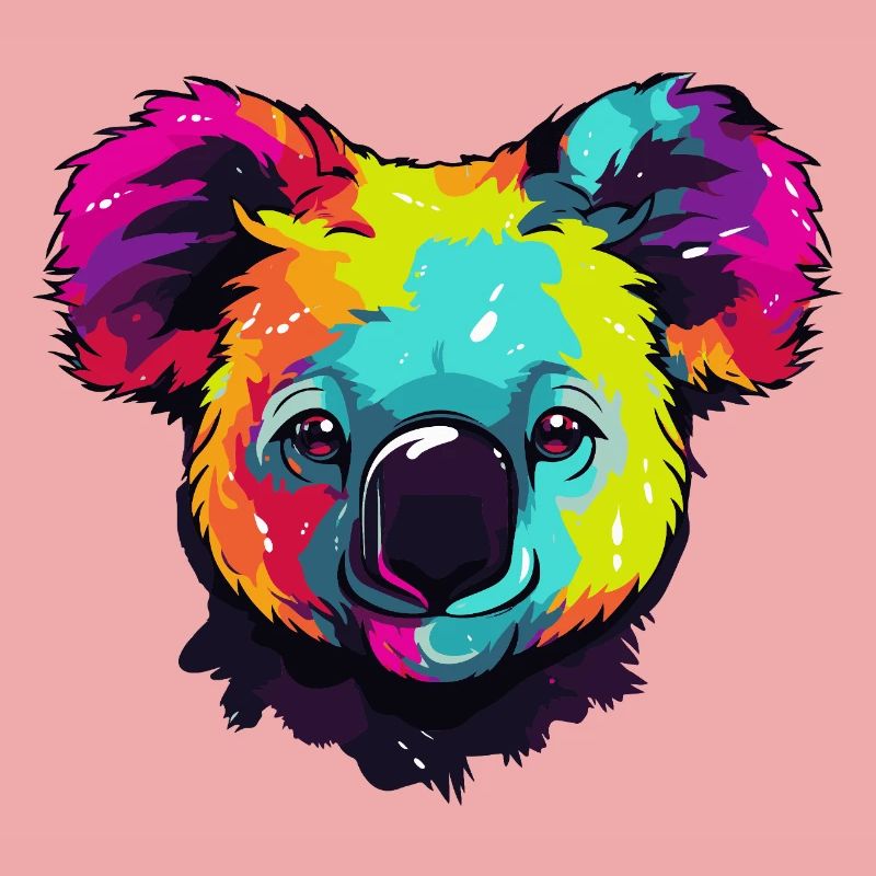 Bunter Koala Popkunst