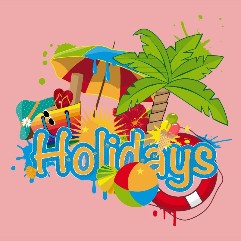 Vacances colorées de graffitis d’été