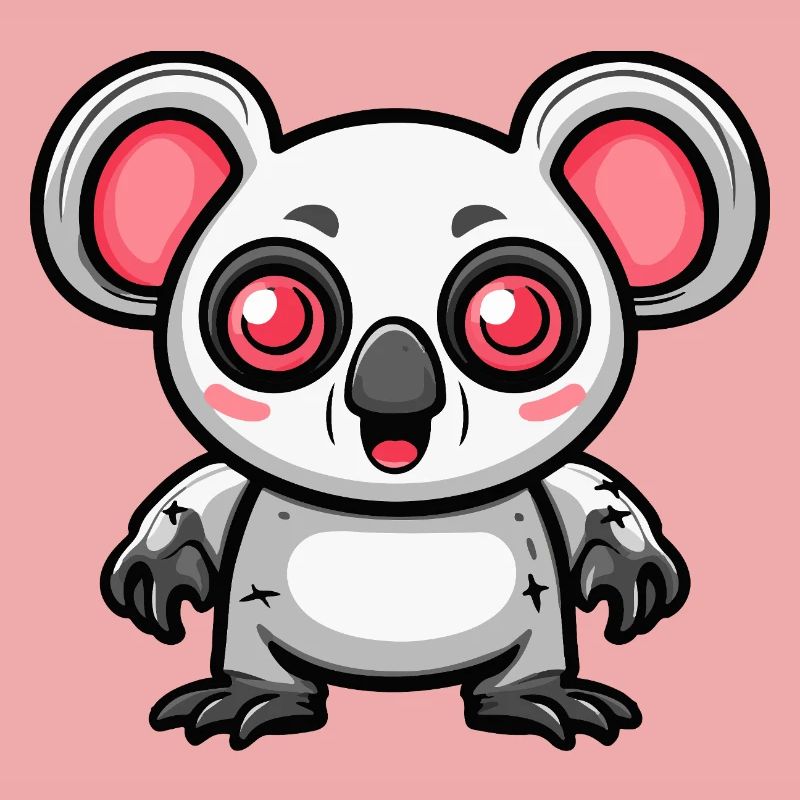 Koala Halloween Comic Funny