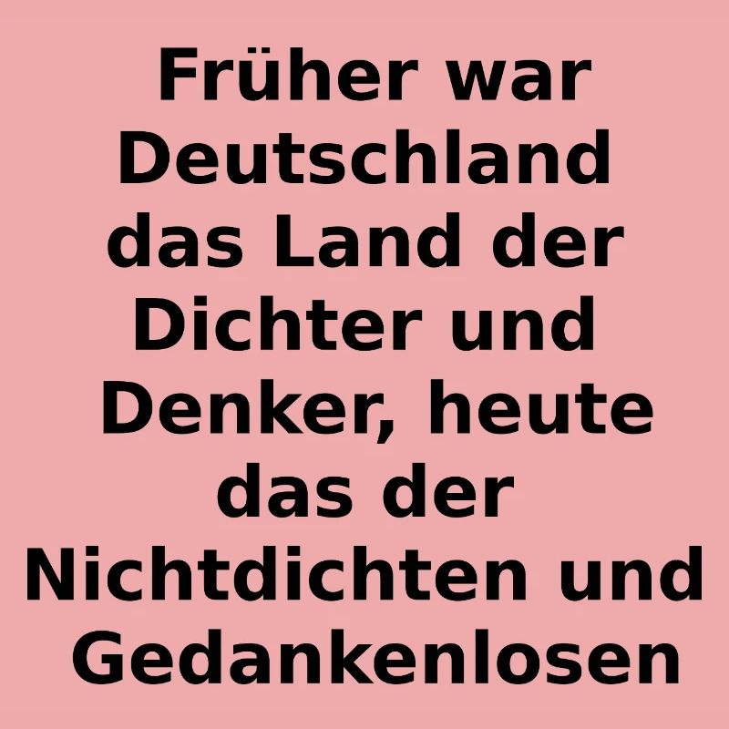 Dichter und Denker?