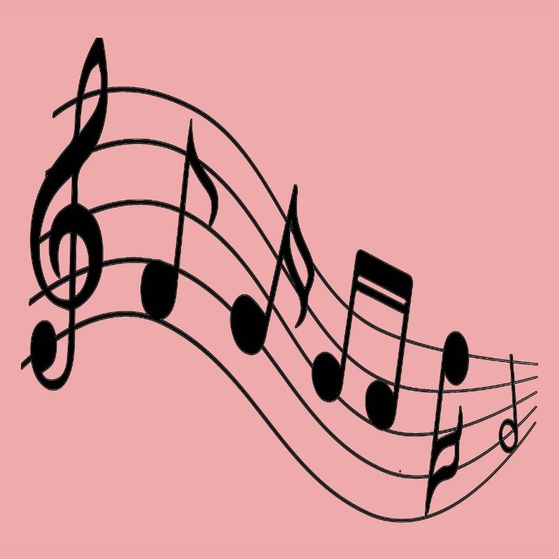 Melodic Wave Staff-Kunst
