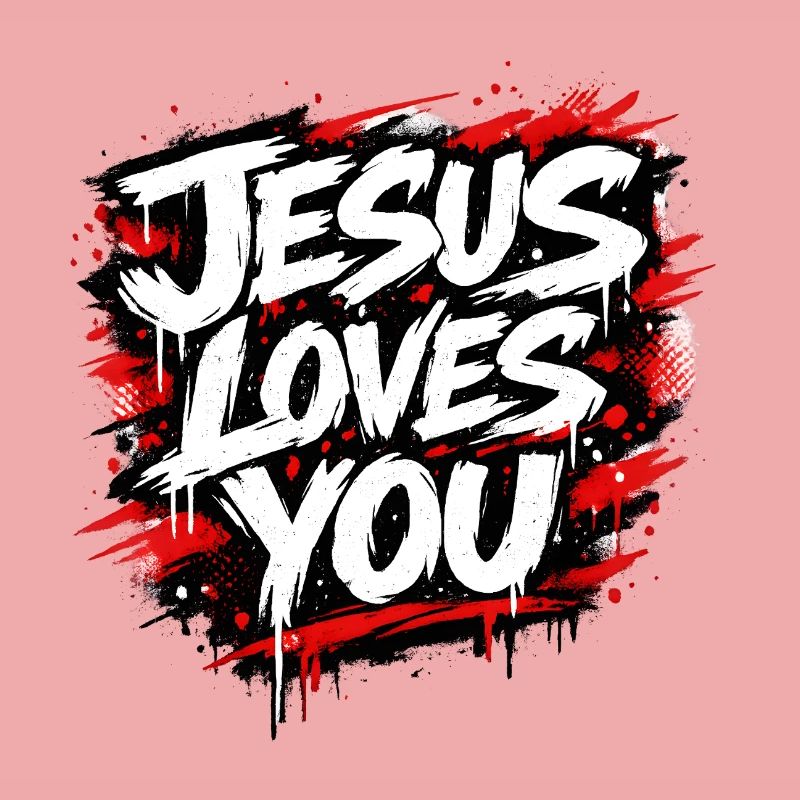 Déclaration de graffiti Jésus t’aime