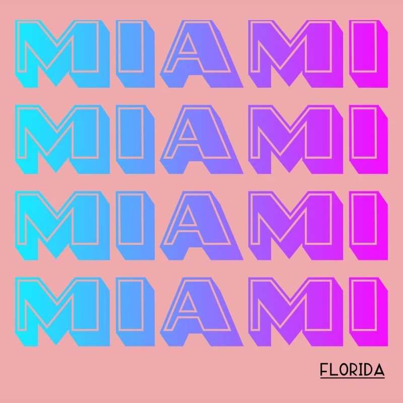 Miami Neon Gradient Muster