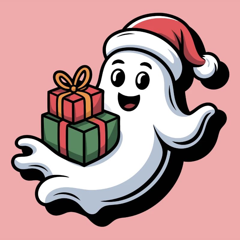 Weihnachtsgeist mit Geschenken