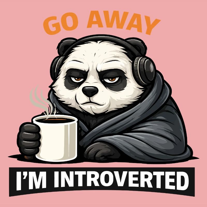 Introvert Panda Coffee Tee
