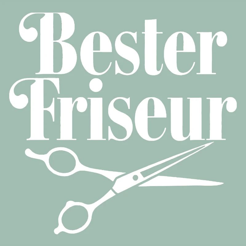 Bester Friseur mit Scheren-Logo