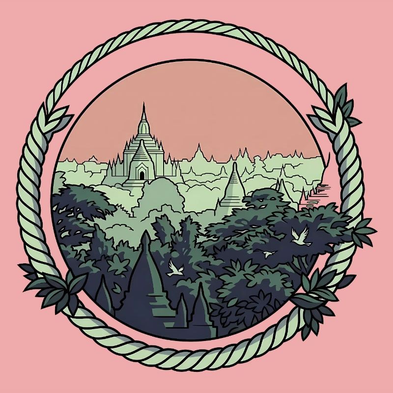Style de bande dessinée pagode