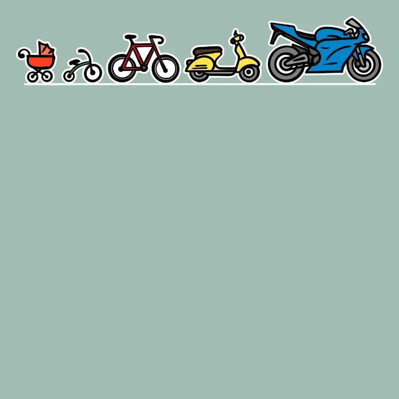 Biker Evolution Motorrad Entwicklung Fortschritt