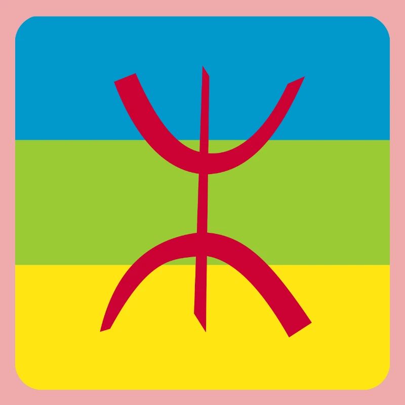 autocollant drapeau berbère réf amazigh