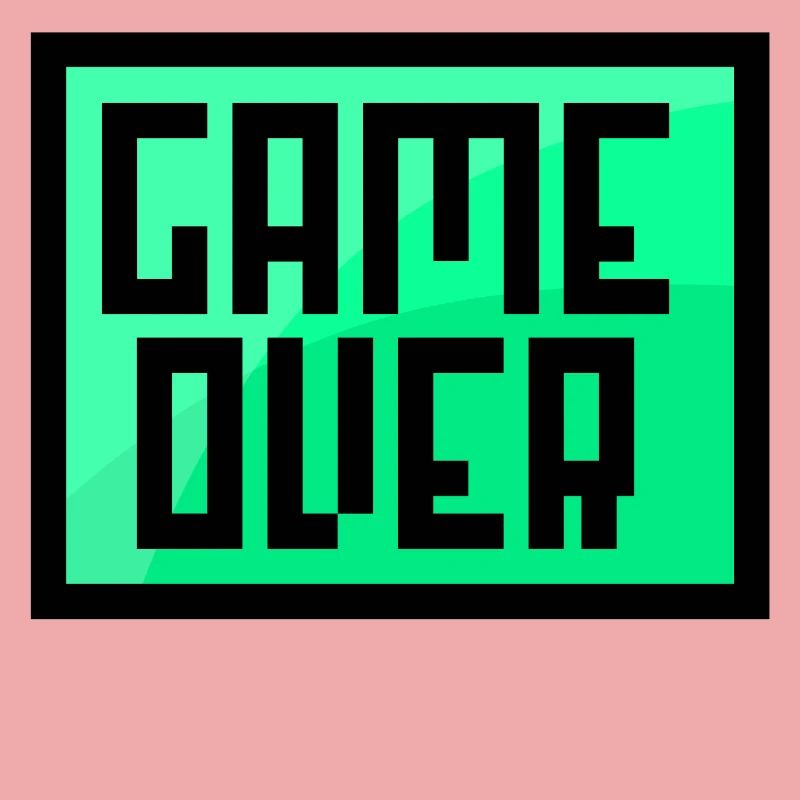 Game Over Gaming Game Console Statement Video Game