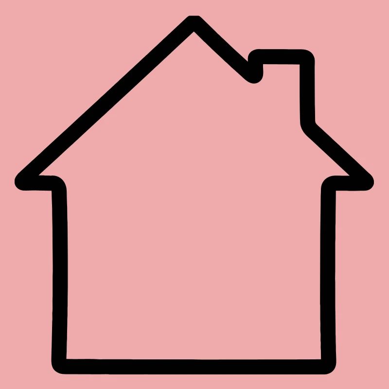 Logo simple de la maison