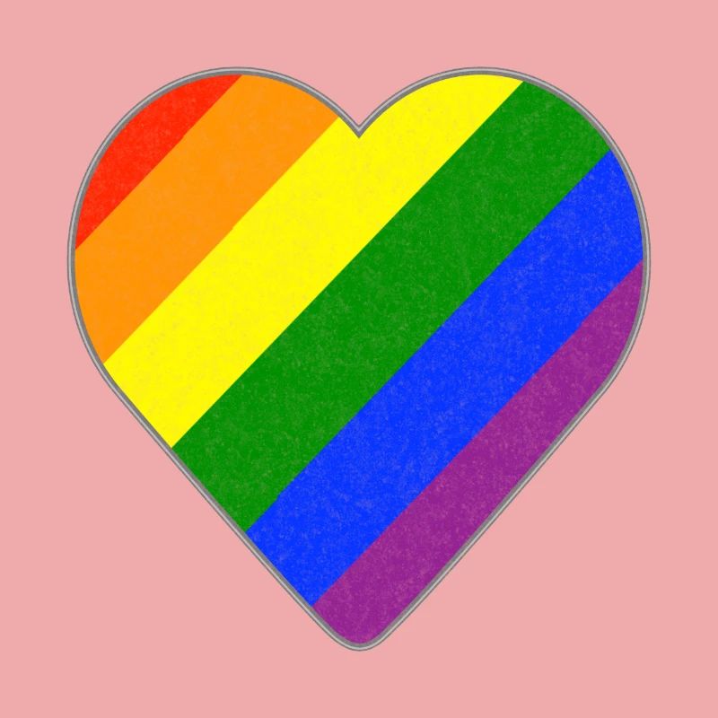 Regenbogen Herz