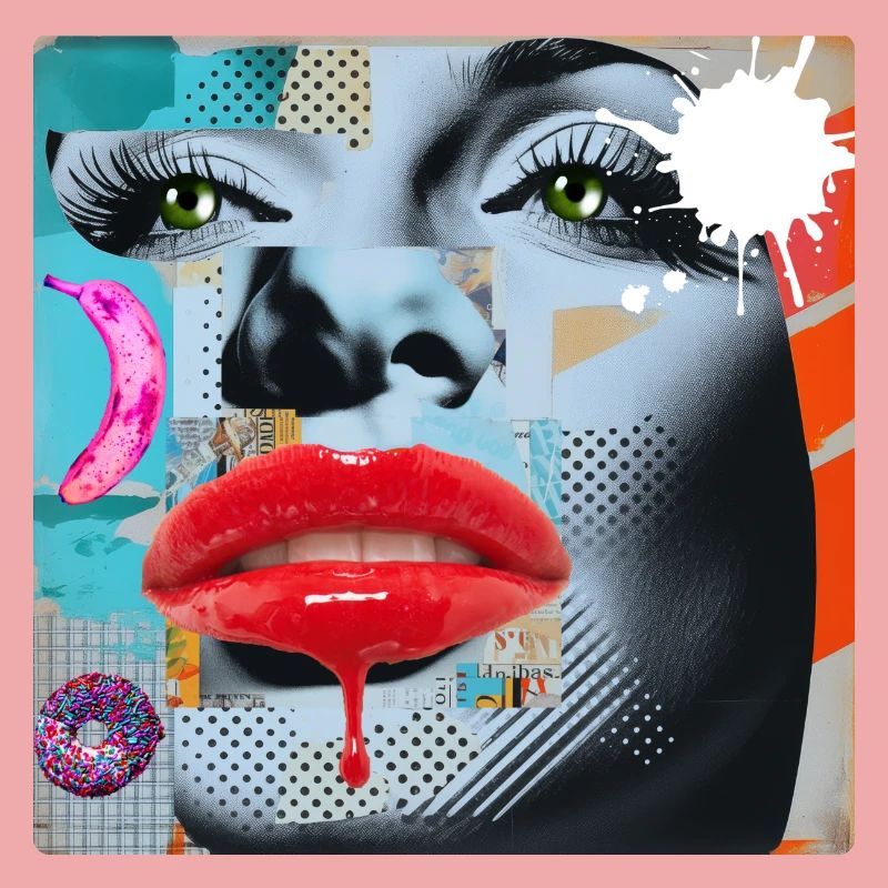 Bunte Collage Pop Art