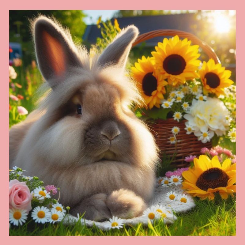Grey Angora Rabbit
